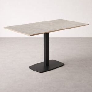 Mesa de reunión 4 pax | rectangular  1,20 x 0,70 con base tubular con plafón