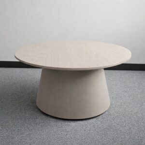Mesa auxiliar | CONICA circular con base en HPL posformada y superficie en HPL con chaflan
