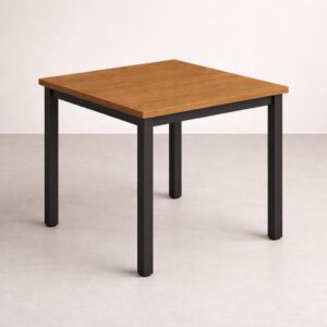 Mesa auxiliar | CUBO 4 patas, con estructura tubular metálica y superficie en MDP / HPL