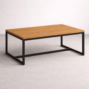 Mesa central | PRISMA rectangular, con estructura tubular metálica y superficie en MDP / HP