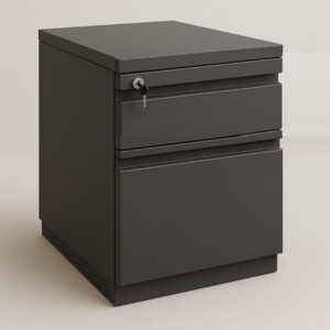 Almacenamiento | CAJONERA FIJA  1X1 FULL METALICA (1 cajon mediano y 1 de archivo)